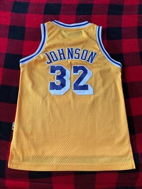 Los Angeles Lakers #32 Magic Johnson NBA Hardwood Classics Youth Jersey